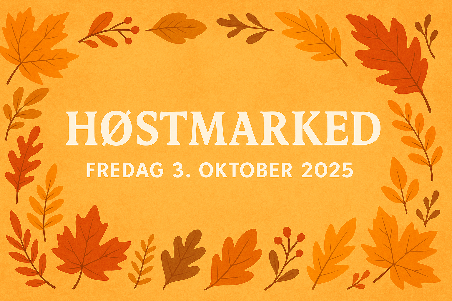 Høstmarked 2 Oktober 2026